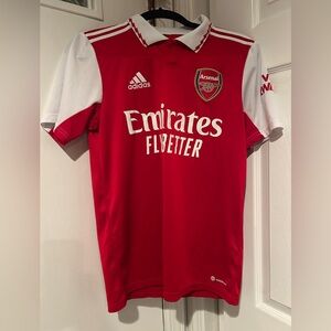 Adidas Arsenal Red and White Soccer Jersey